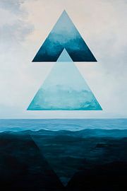 L'harmonie géométrique au-dessus de l'eau sur Poster Art Shop