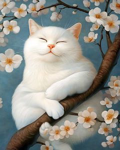 Chat heureux