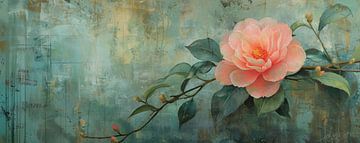 Roos | Whispered Petal Canvas | Roos van Kunst Kriebels