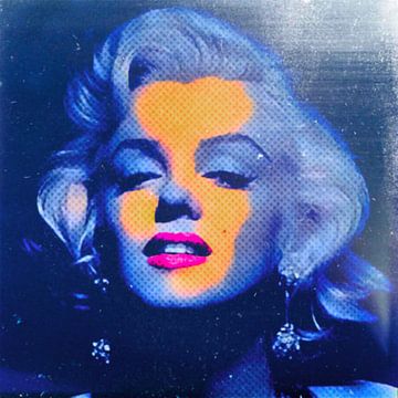 Marilyn Monroe Deep Water Blue 32 Colours Game von Felix von Altersheim