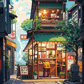 pixel art dorp winkel van jauhari picture graphic