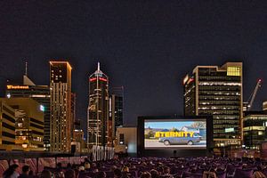 Watching 'Eternity' at the rooftop movies theatre