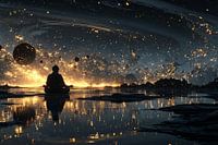 spiritueel leven meditatie in de avond