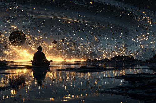 spiritueel leven meditatie in de avond