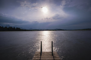 Sonnenuntergang am Hopfensee