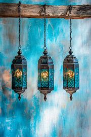 Oriental pendant lights by Poster Art Shop