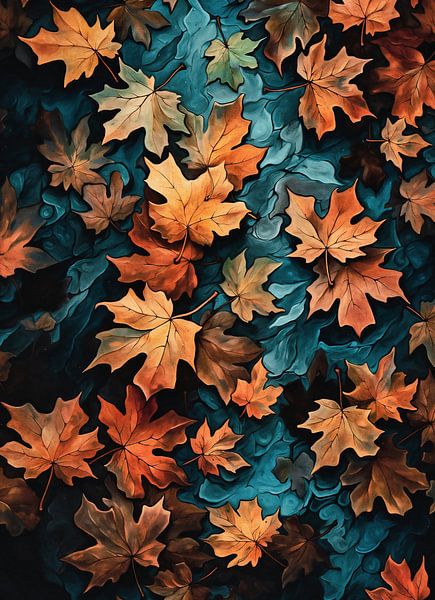 Herfstsfeer van fernlichtsicht