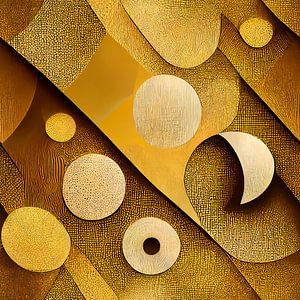Abstraktes Muster im Stil von Gustav Klimt #I