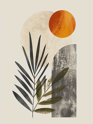 Volle maan moderne kunst