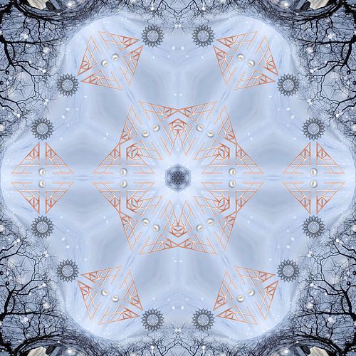 Parel mandala - fotokunst