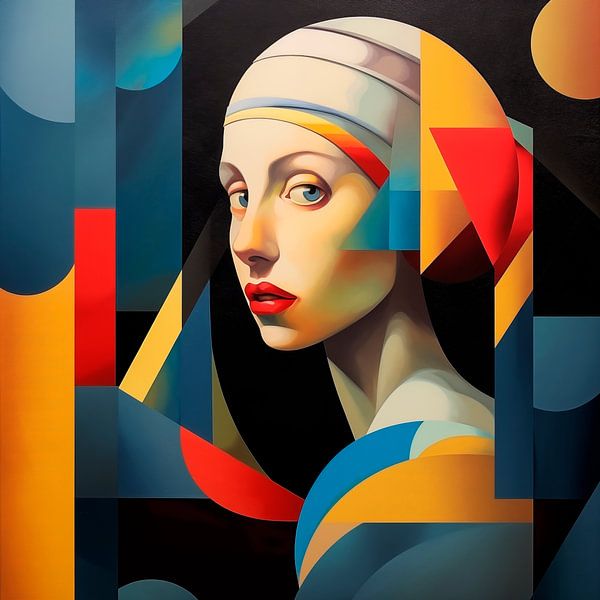 Abstraktes Mädchen von Marlon Paul Bruin