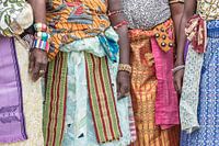 Colorful parade of women in West Africa | Benin