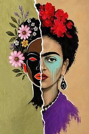 Frida in Stücken von PixelMint.