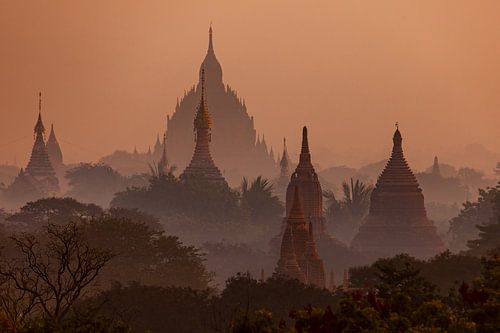 De tempels van Bagan in Myanmar