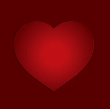 Coeur pour l'amour rouge sur rouge sur sarp demirel