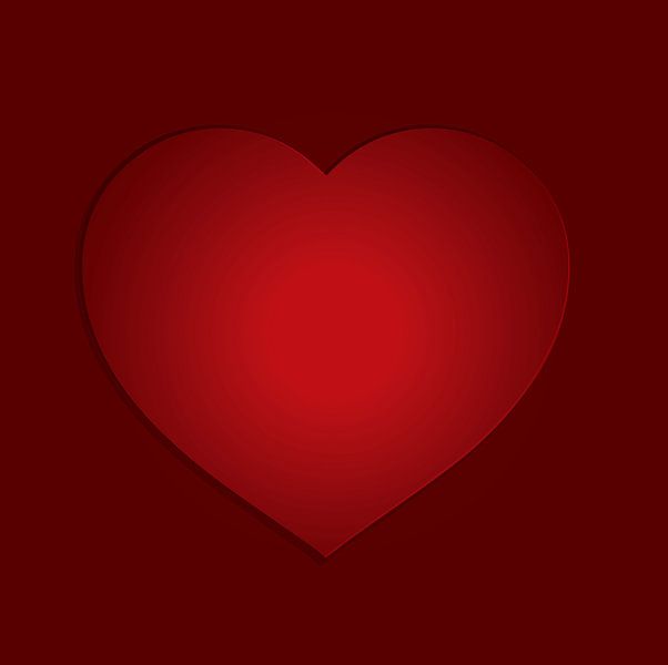 Herz für die Liebe rot auf rot von sarp demirel