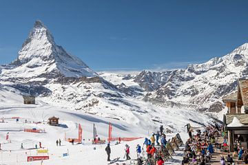 Skipistes op de Matterhorn van t.ART