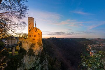 Schloss Lichtenstein von Panorama-Rundblick