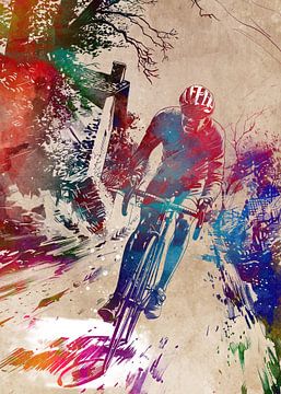 Stadsfiets sport kunst #fiets van JBJart Justyna Jaszke