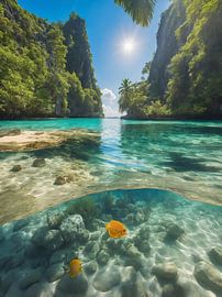 schöne Aussicht auf den Strand von hisamvideo art