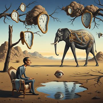 Rêve au-delà de la réalité – Impression artistique surréaliste sur Aden Pink Galerry