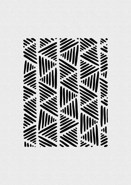 Black and White Abstract I by Orara Studio