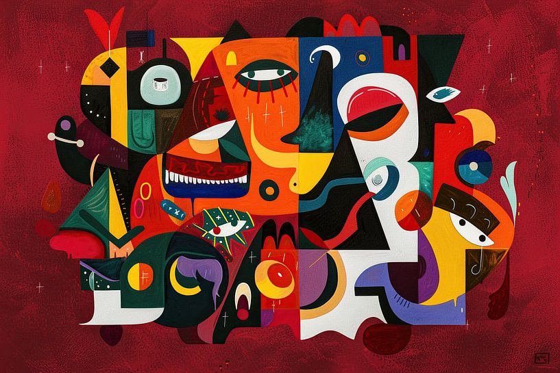 Picasso today schilderij van Kunst Kriebels