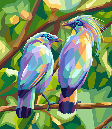 BALI STRALING WPAP POP ART - METAL POSTER
