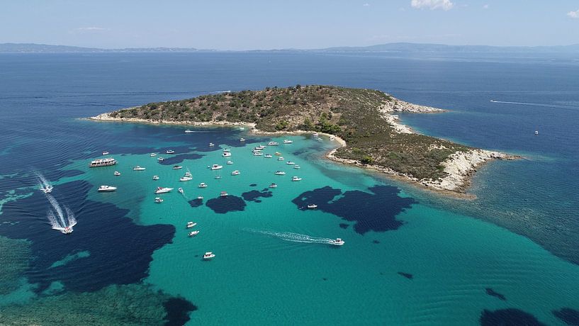 &quot;Aegean Dreams: An Aerial Perspective on Chalkidiki&#039;s Splendour&quot; by Chantal Goos