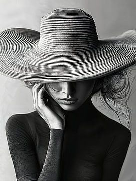 Elegant lady monochrome by PixelPrestige