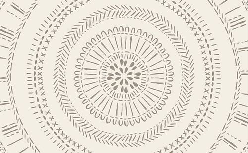 Modern minimalistic boho - African native print