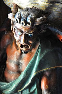 De figuur van de duivel en de mysteries van Rennes-le-Château van Frank Photos