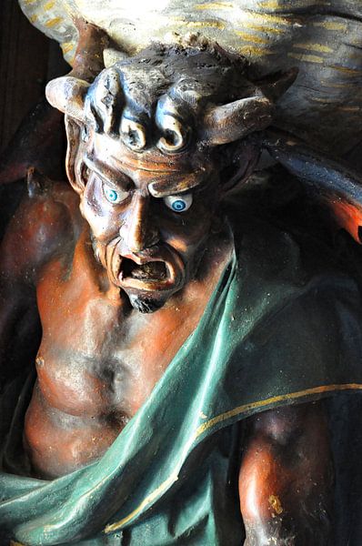 The figure of the devil and the mysteries of Rennes-le-Château by Frank Photos