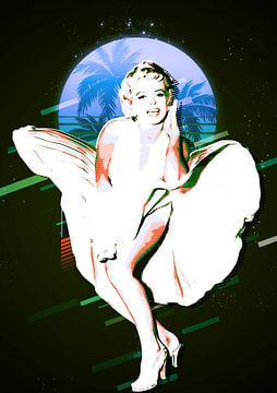 Marilyn Monroe Retro von Naylufer Aisk