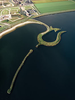 Tulpeiland Zeewolde vanuit de lucht
