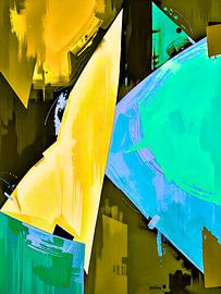 Etherische geometrische abstractie - diepte & beweging van The Art of Mark Fischer