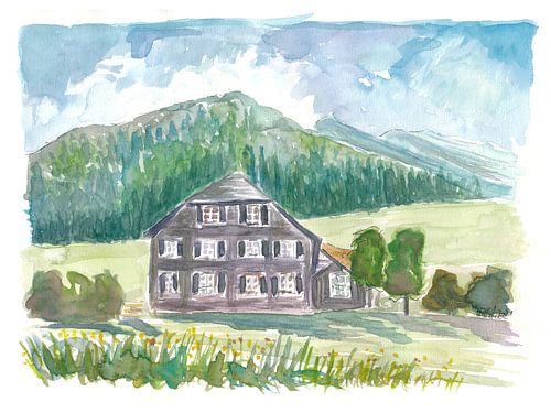 La maison dans la Forêt-Noire en Allemagne