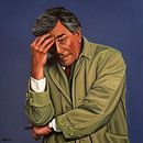 Peter Falk as Columbo painting von Paul Meijering Miniaturansicht