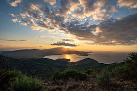 Sunset on Elba with a view of the sea & by boat by Leo Schindzielorz