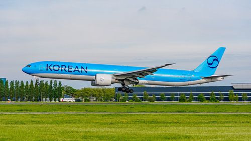 Korean Air Boeing 777-300ER passagiersvliegtuig.