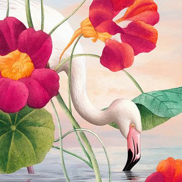 a Thirsty Flamingo van Marja van den Hurk