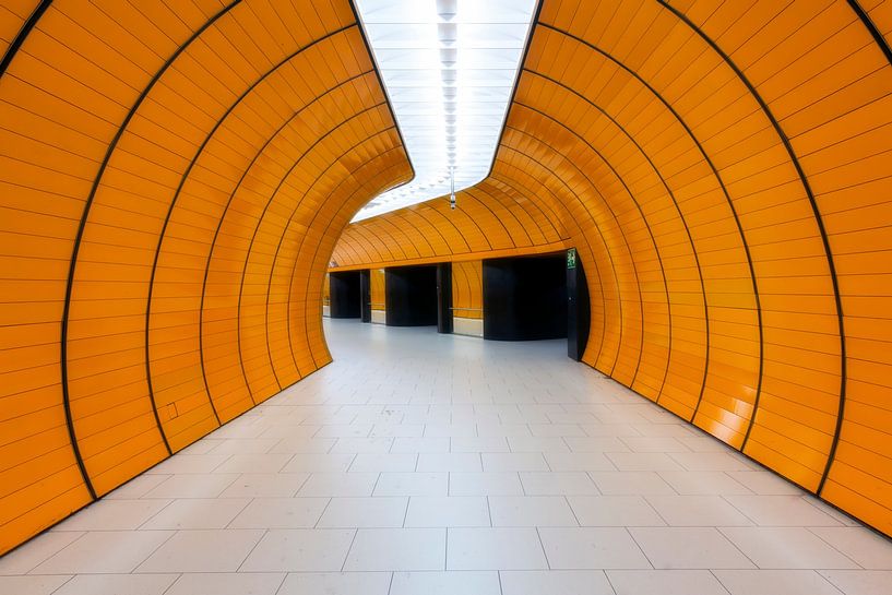 Marienplatz underground station in Munich by Dieter Meyrl