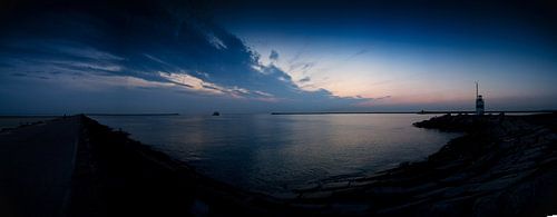 Sonnenuntergang in IJmuiden