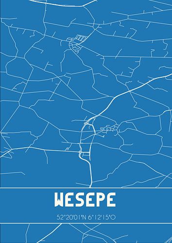 Blaupause | Karte | Wesepe (Overijssel)