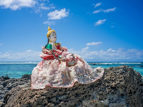 Mauritius - Hindu-Opfergabe an der Küste