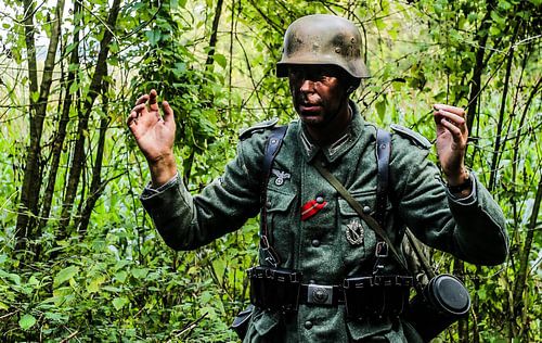 Duitse soldaat geeft zich over