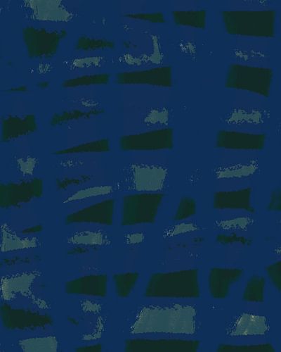 Kleurrijke abstracte moderne kunst. Pop van kleuren. Blauwe en groene lijnen.