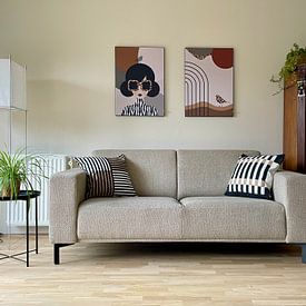 Klantfoto: Abstracte vormen van Mirjam Duizendstra, als artframe