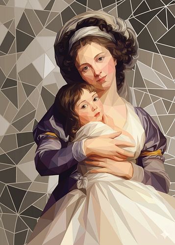 Selbstporträt mit ihrer Tochter