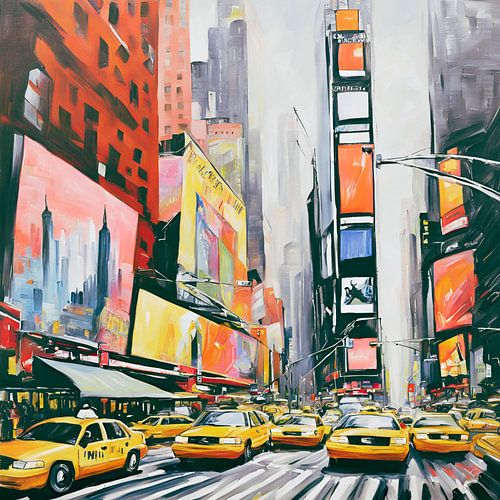 Time Square America Painting